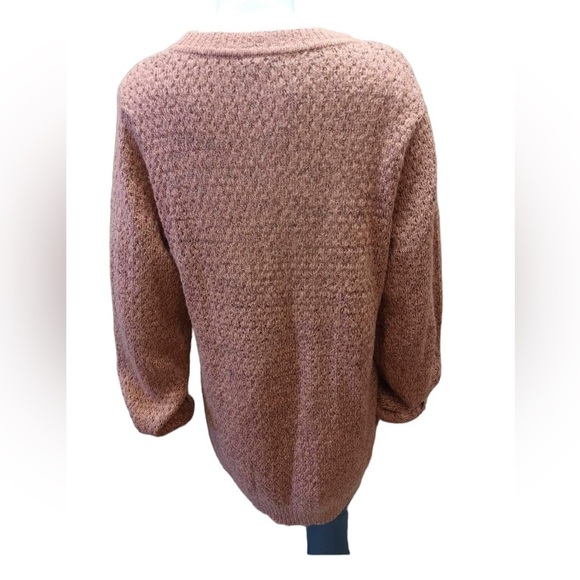 Ichi Textured  Knit Sweater Light Mahogany Colour Size XXL - Picture 6 of 14